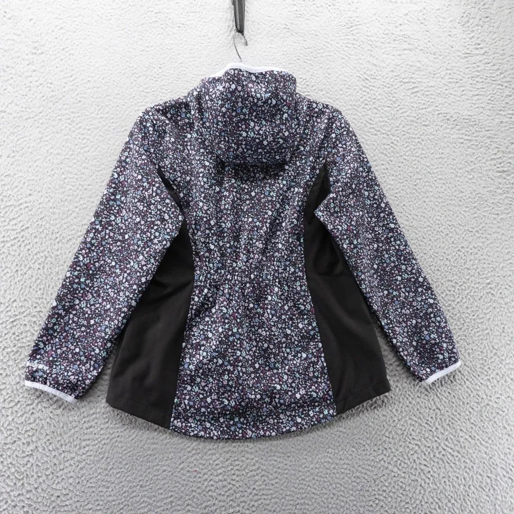 Free Country‎ Girls XL Floral Print Softshell Jacket Hooded Rain Wind Resistant